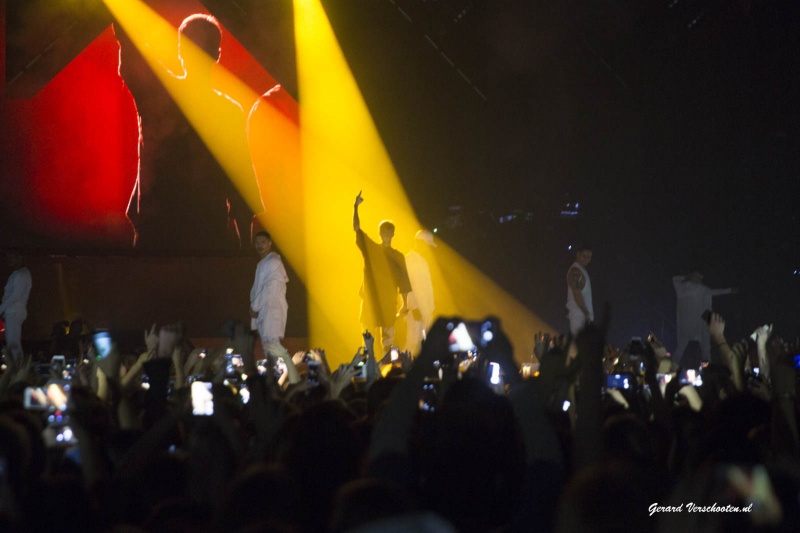 Justin Bieber in het Gelredome, Arnhem, 8-10-2016 .