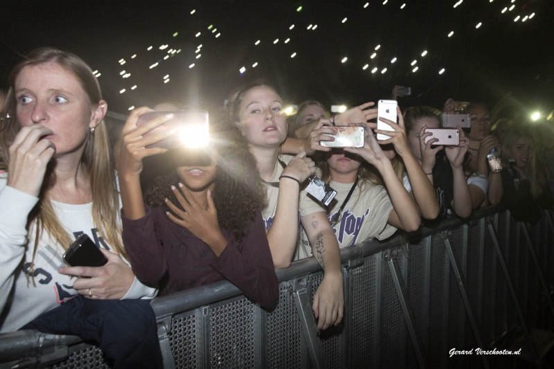 Justin Bieber in het Gelredome, Arnhem, 8-10-2016 .