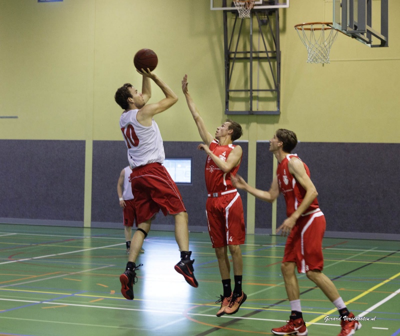 basketbal: Trajanum - Pendragon (mannen). Nijmegen, 18-9-2016 .