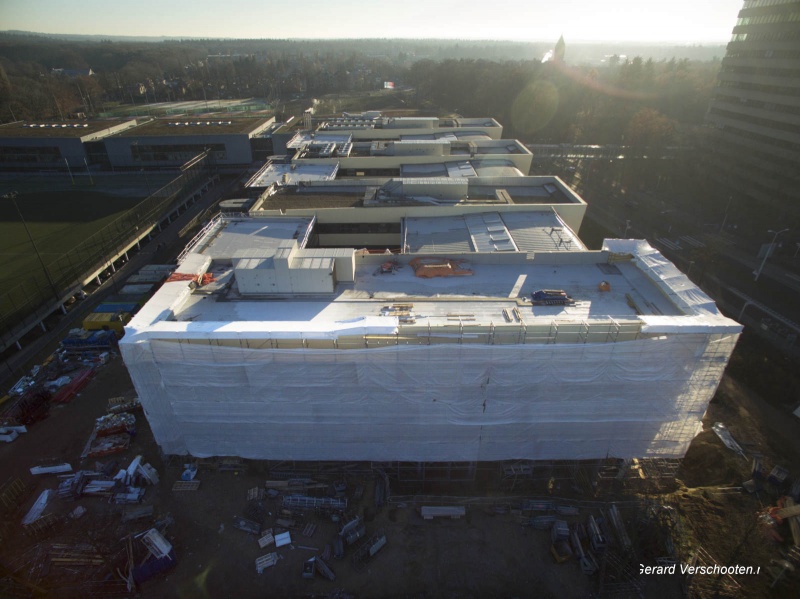 Nieuwe aanbouw gymnasion. Nijmegen, 4-12-2016 .