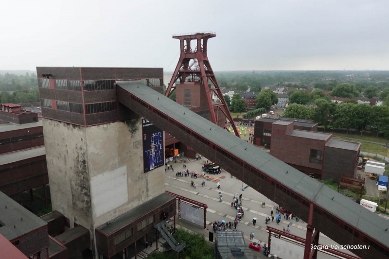 ZollVerein, Essen extra schicht, met Maggi, Cedric, Neele, Bernd., 28-6-2017 .