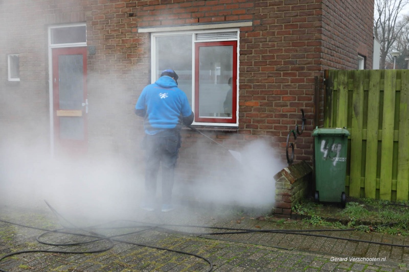 Kolpingbuurt, bezig met slopen en renoveren . Nijmegen, 11-1-2018 .