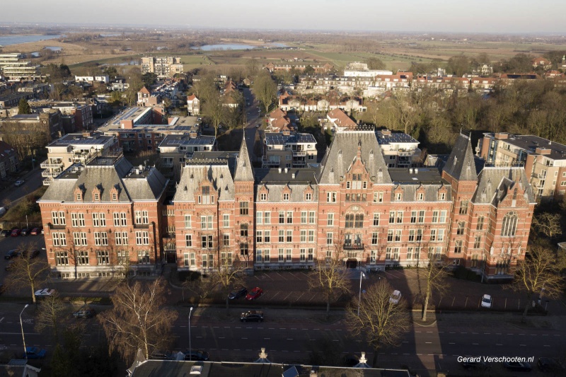 Canisiucollege per drone. Nijmegen, 17-2-2018 .