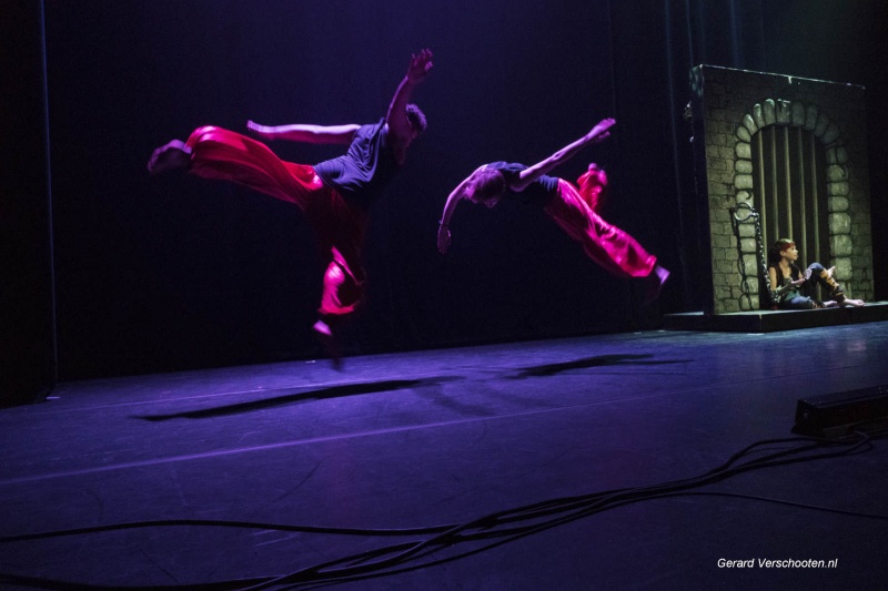 Musical Aladin in schouwburg door NSG Groenewoud. Nijmegen, 18-1-2018 .