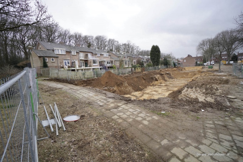 gevonden resten oude begraafplaats bij sloop lijsterbesstraat en Ahornstraat Oost. Nijmegen, 29-3-2018 .