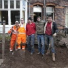 \"Nijmegen, 12-3-2012 . Jongens die nieuwe gasmeter en electriciteit aanlegden, stratemaker\"