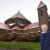 \"Nijmegen, 10-4-2012 . Ondernemer Pieter Spierings in zijn gekochte Berg en Dalseweg 203 Stephanuskerk\"