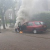 \"Nijmegen, 8-5-2012 . Autobrand Regentesestraat, spontaan, auto in brand\"