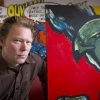 \"Nijmegen, 12-6-2012 . kunstenaar/schilder Bert Bleek\"