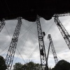 \"Nijmegen, 25-6-2012 . Opbouw festival Goffert wei voor Red Hot.\"