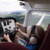 \"Nijmegen, 28-7-2012 . Met Siem in een Cessna vliegtuig een rondvlucht gemaakt vanaf Asperden\"