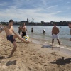 \"Nijmegen, 24-7-2012 . Stadsstrand aan de Waal, Lentse kant\"