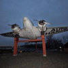 \"Nijmegen, 13-12-2012 . dgfoto:  Bij het bedrijf Kleyngeld staat een vliegtuig, een Beechcraft B18\"
