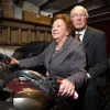 \"60-jarig bruidspaar Spruijtenburg, zij rijden nog steeds motor. Nijmegen, 17-1-2013 . dgfoto.\"