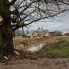 \"graafwerkzaamheden in het gebied tussen de Rijksweg t Meertje en het kerkje van Persingen. Akkers worden omgetoverd in nieuw natuurgebied. Nijmegen, 30-1-2013 . dgfoto.\"