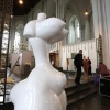 \"In de St. Stevenskerk wordt momenteel de Kunstraffinaderij XL De madonna with the big boobies. Nijmegen, 4-4-2013 . dgfoto.\"