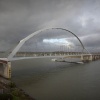 Nieuwe brug, de Oversteek. Nijmegen, 28-11-2013 . dgfoto.