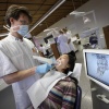 Radboud UMC, Tandheelkunde. Studenten leren met de meest geavanceerde technieken omgaan. Met een 3d camera wordt het gebit gefotografeerd. Nijmegen, 6-2-2014 . dgfoto.