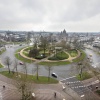 Keizer Karelplein vanaf de ABN-Amro bank. Nijmegen, 29-1-2014 . dgfoto.