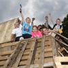 Kindervakantiebouwdorp bouwdorp, Neerbosch. Nijmegen, 21-8-2014 . dgfoto.