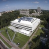 Grotiusgebouw met Drone. Nijmegen, 27-8-2014 . dgfoto.