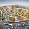 Het nieuwe Doornroosje vanuit de lucht.drone. Nijmegen, 29-9-2014 . dgfoto.