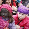 Sinterklaas is weer in de stad.. En de burgemeester. Nijmegen, 15-11-2014 . dgfoto.1 witte en 1 zwarte Piet