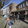 leerlingen en scholieren in of bij  het Karel de Grote College.. Nijmegen, 12-3-2015 . dgfoto.