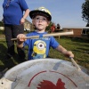 Slagwerkgroep van scouting Zetten geeft jaarlijks een zomerse workshop, Zetten, 12-7-2015 . dgfoto.