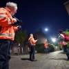 Onderzoeksbedrijf Loo Plan onderzoekt vanavond of en hoeveel vleermuizen er rondvliegen in de Kolpingwijk. Dit omdat die de start van de renovatie en sloop van delen kunnen hinderen. Nijmegen, 29-9-2015 . dgfoto.