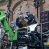 Verwijderen beelden Latijnse school voo rreparatie. Nijmegen, 16-12-2015 .