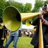 Music Meeting 2016, eerste dag, Koude, Bande a Pied uit HaitiDawn of Midi, St. Germain, Konono meets Batida, Underpants, DJ, . Nijmegen, 15-5-2016 .