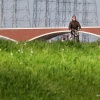 Verlegde Oosterhoutsedijk met uitzichten, centrale, Honig. Nijmegen, 18-4-2016 .