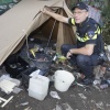 agent Jan Jacobs, die zich alleen maar bezighoudt met de 'zorgmijders': verwarde personen, dak- en thuislozen . Nijmegen, 4-10-2016 .
