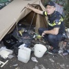 agent Jan Jacobs, die zich alleen maar bezighoudt met de 'zorgmijders': verwarde personen, dak- en thuislozen . Nijmegen, 4-10-2016 .