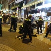 Oefening van politie in o.a leegmaken dancing Extase na agressie in de horeca. Nijmegen, 6-10-2016 .