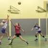 korfbal: Skunk - OEC . Nijmegen, 11-2-2017 .