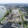 Nijmegen west per drone van af boven Hilckman. Nijmegen, 5-9-2017 .