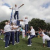 Oogstfeest en landdag in Breedeweg, Groesbeek met o.a de RK jonge boeren met levende pyramide., 10-9-2017 .