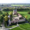 Doornenburg met kasteel, drone. Nijmegen, 12-10-2017 .