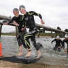 Triatlon van Nijmegen, op Veur-Lent. Nijmegen, 17-6-2017 .