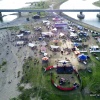 festival op het eiland drone, Vierdaagsefeesten, zomerfeesten, vierdaagse 2017. Nijmegen, 22-7-2017 .