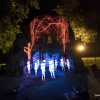 Kunstnacht, projectie bij de Ruine in het Valkhofpark. Nijmegen, 24-9-2017 .