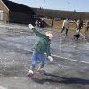 Schaatsen op natuurijs bij VVLK in Leuth, 25-2-2018 .