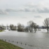 Hoogwater. Nijmegen, 13-5-2018 .