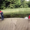 Kinderen doen biologie, veldwerk in botanische tuin