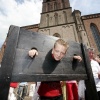 \"Middeleeuwse markt rondom de Stevenskerk ivm Gebroeders van Limburgtentoonstelling in Valkhofmuseum
foto: Gerard Verschooten ? FC\"