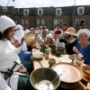 \"Middeleeuwse markt rondom de Stevenskerk ivm Gebroeders van Limburgtentoonstelling in Valkhofmuseum
foto: Gerard Verschooten ? FC\"