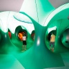 \"Vierdaagsefeesten 2006, Ixilum Luminarium, Waalstrand, Valkhofaffaire Habana wandelen door een luchtkasteel
_\"
