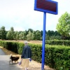 \"In Goffertpark nabij Rosarium staat pal langs de
geasfalteerde skatebaan een blauwe paal met een display. Is van
ChampionChip_\"